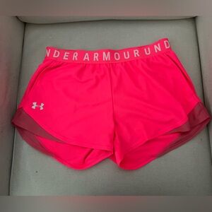 Neon Pink Under Armor Training Shorts